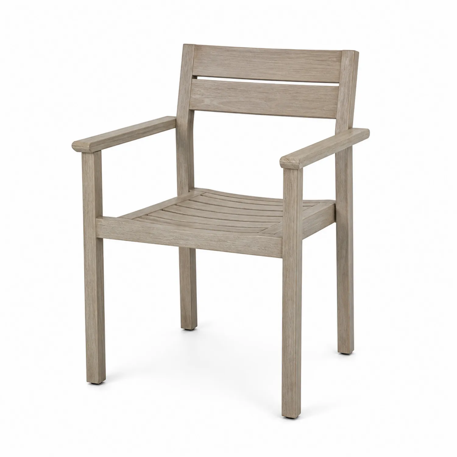Silla de Madera con Reposabrazos para Exterior