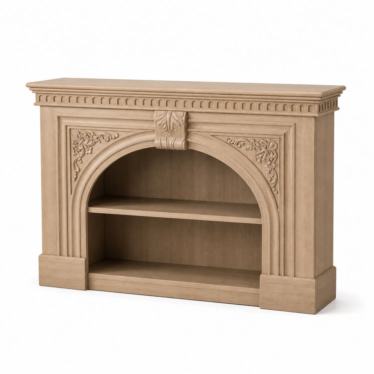 Estantería Decorativa de Madera de Roble Natural 120x90x30 cm