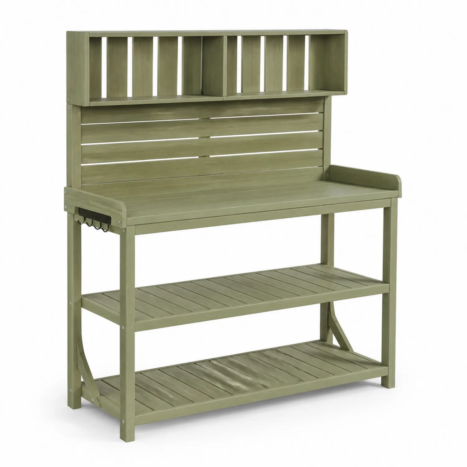 Mesa de Jardinería de Madera de Abeto Verde 120x60x140 cm