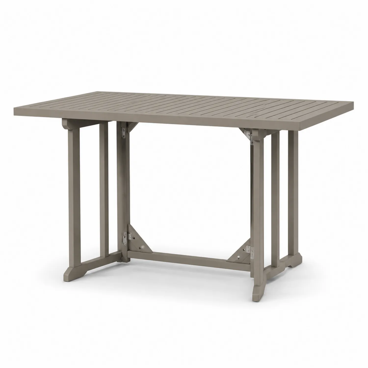 Mesa de jardín plegable de aluminio 120x70 cm Gris