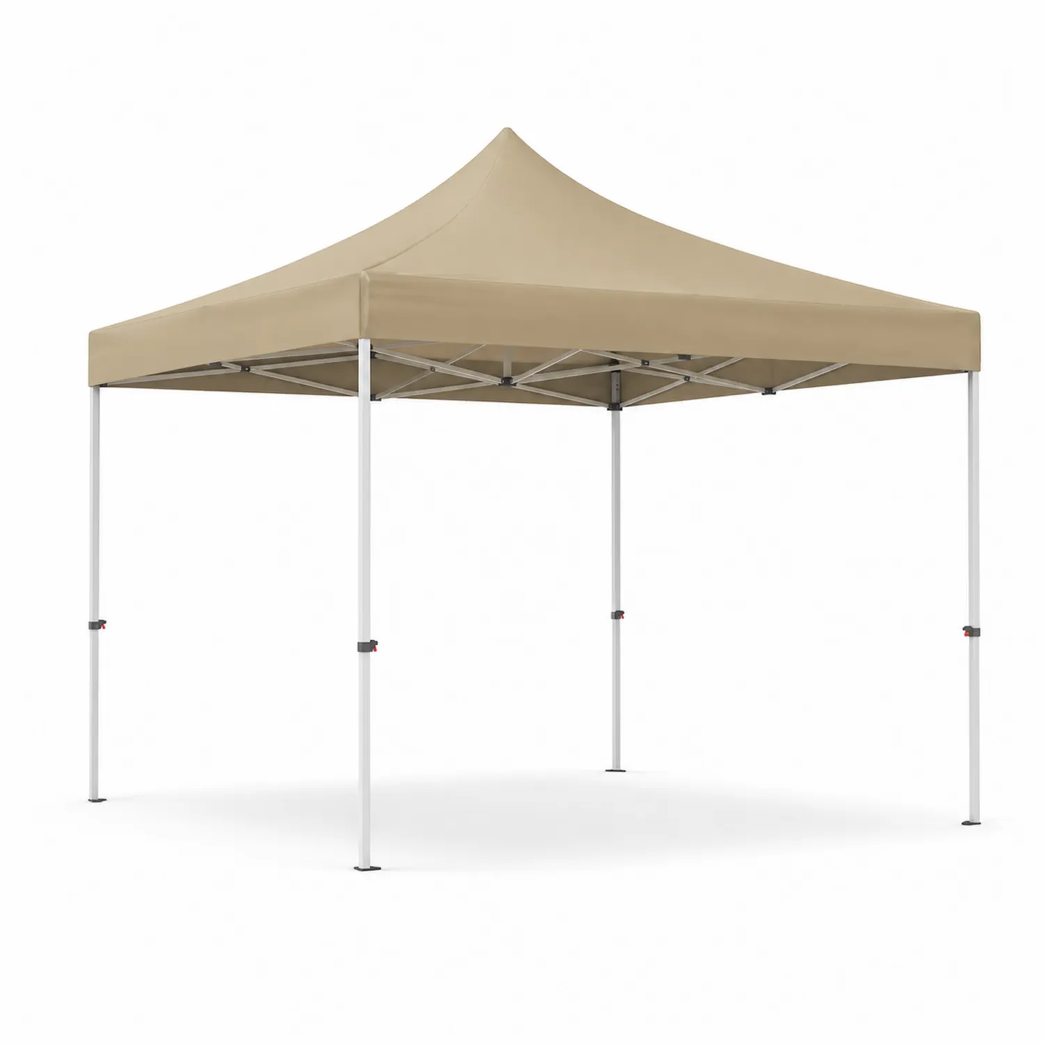 Carpa Plegable de Aluminio y Poliéster 3x3m Beige