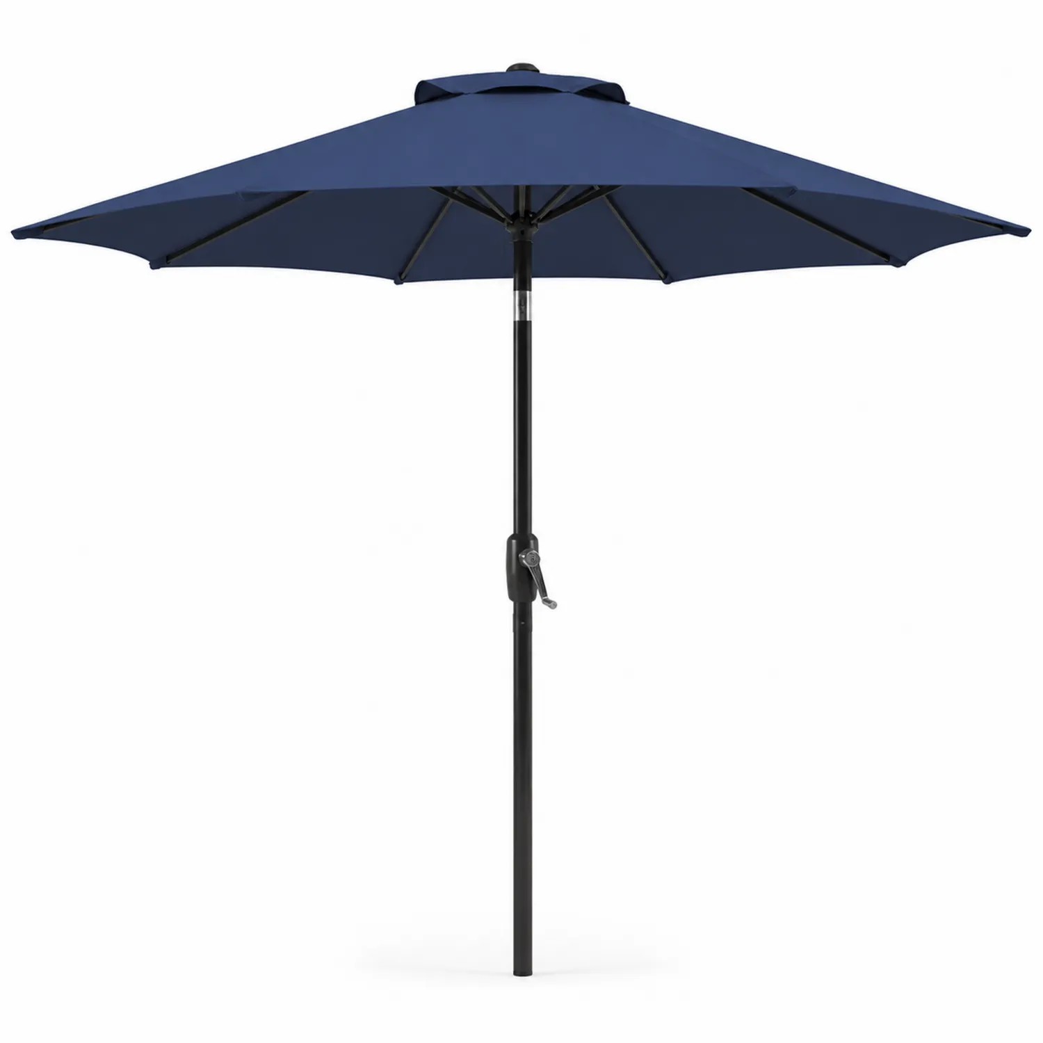 Sombrilla Redonda de Aluminio y Poliéster Azul 250 cm