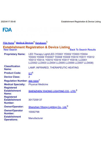 FDA CLEARED CERTIFICATIONS
