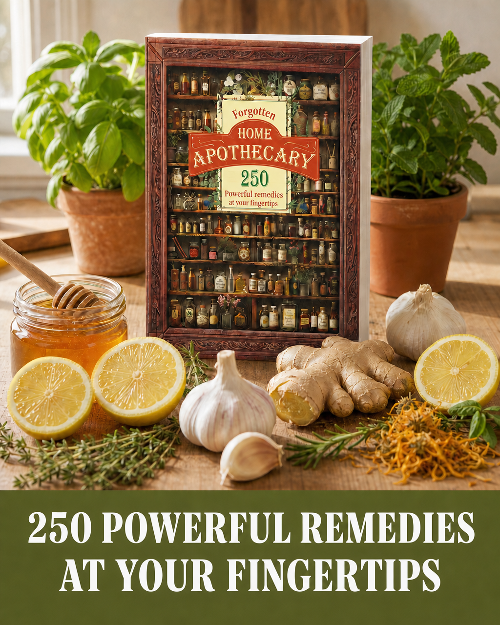 Forgotten Home Apothecary : 250 Powerful Remedies at Your Fingertips | Lost Herbal Remedies | Holistic Wellness