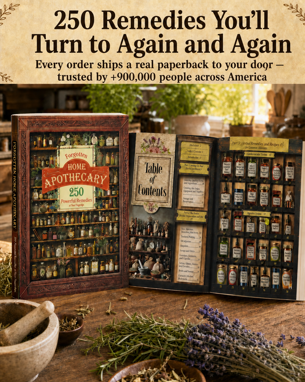 Forgotten Home Apothecary : 250 Powerful Remedies at Your Fingertips | Lost Herbal Remedies | Holistic Wellness