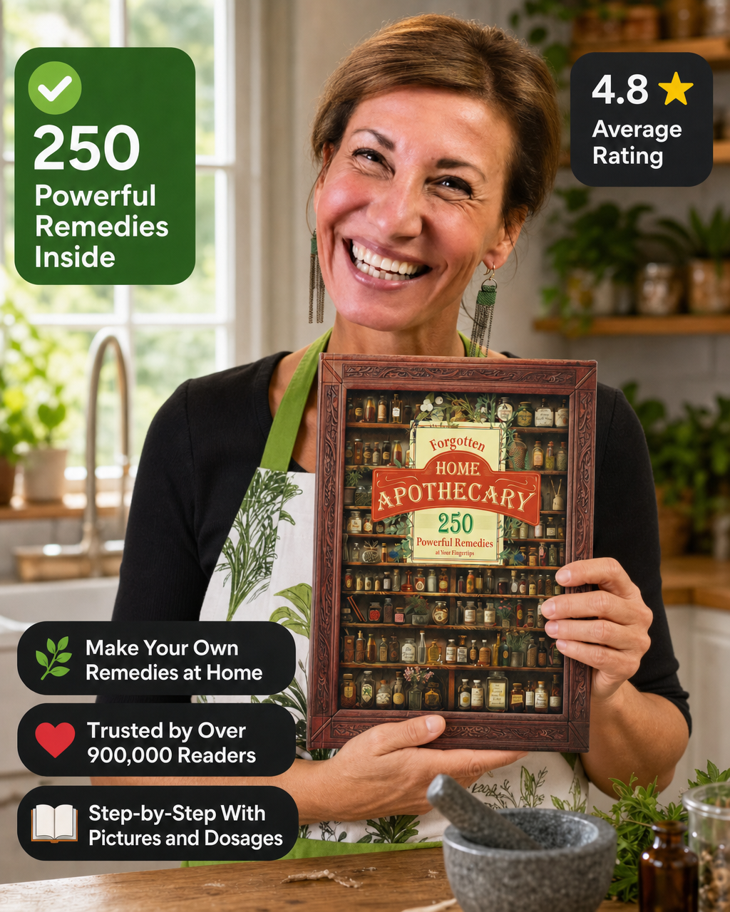 Forgotten Home Apothecary : 250 Powerful Remedies at Your Fingertips | Lost Herbal Remedies | Holistic Wellness
