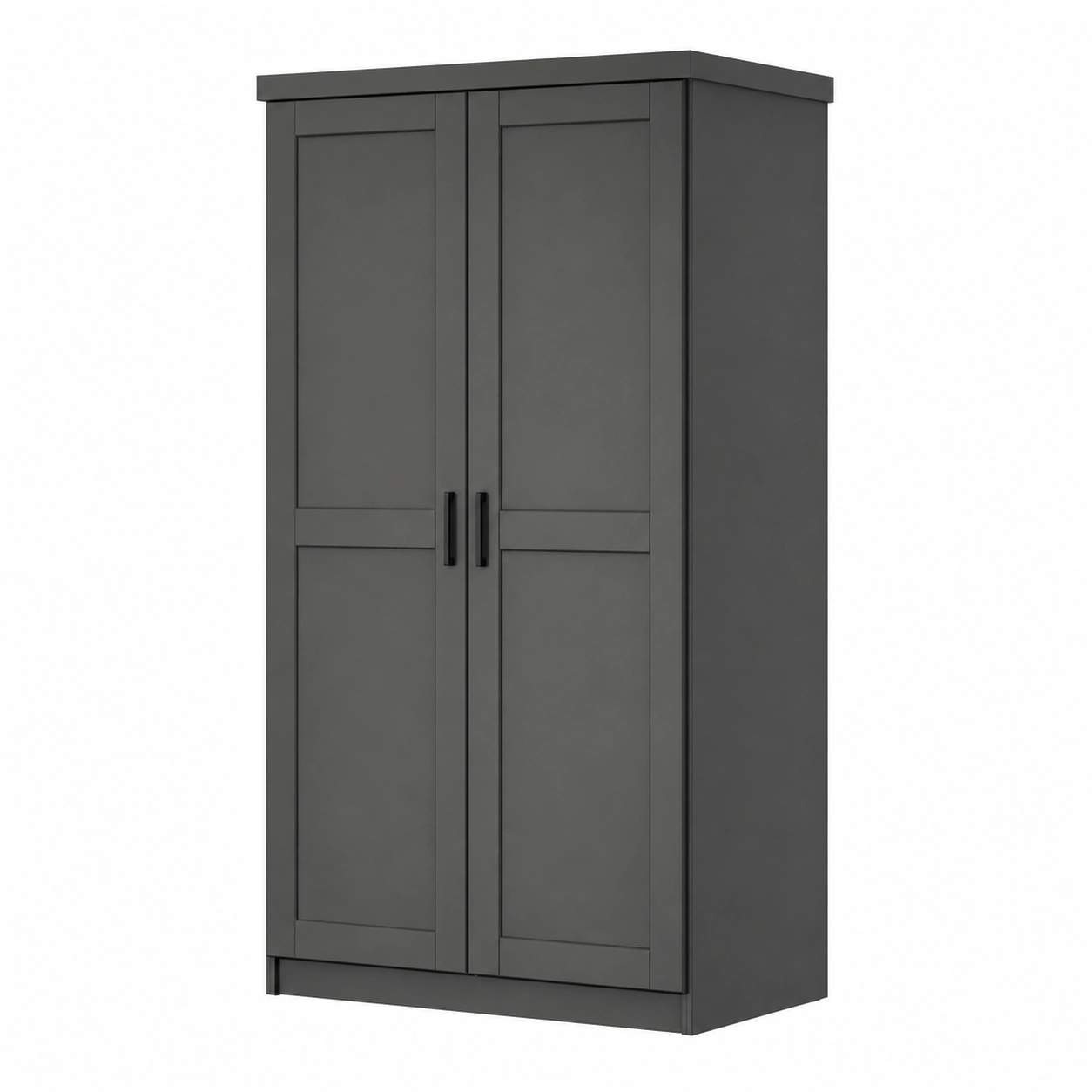 Kleiderschrank Leon Grau Holzoptik 2-Tuerig B/H/T ca. 95x190x55 cm 508984300-nestixo