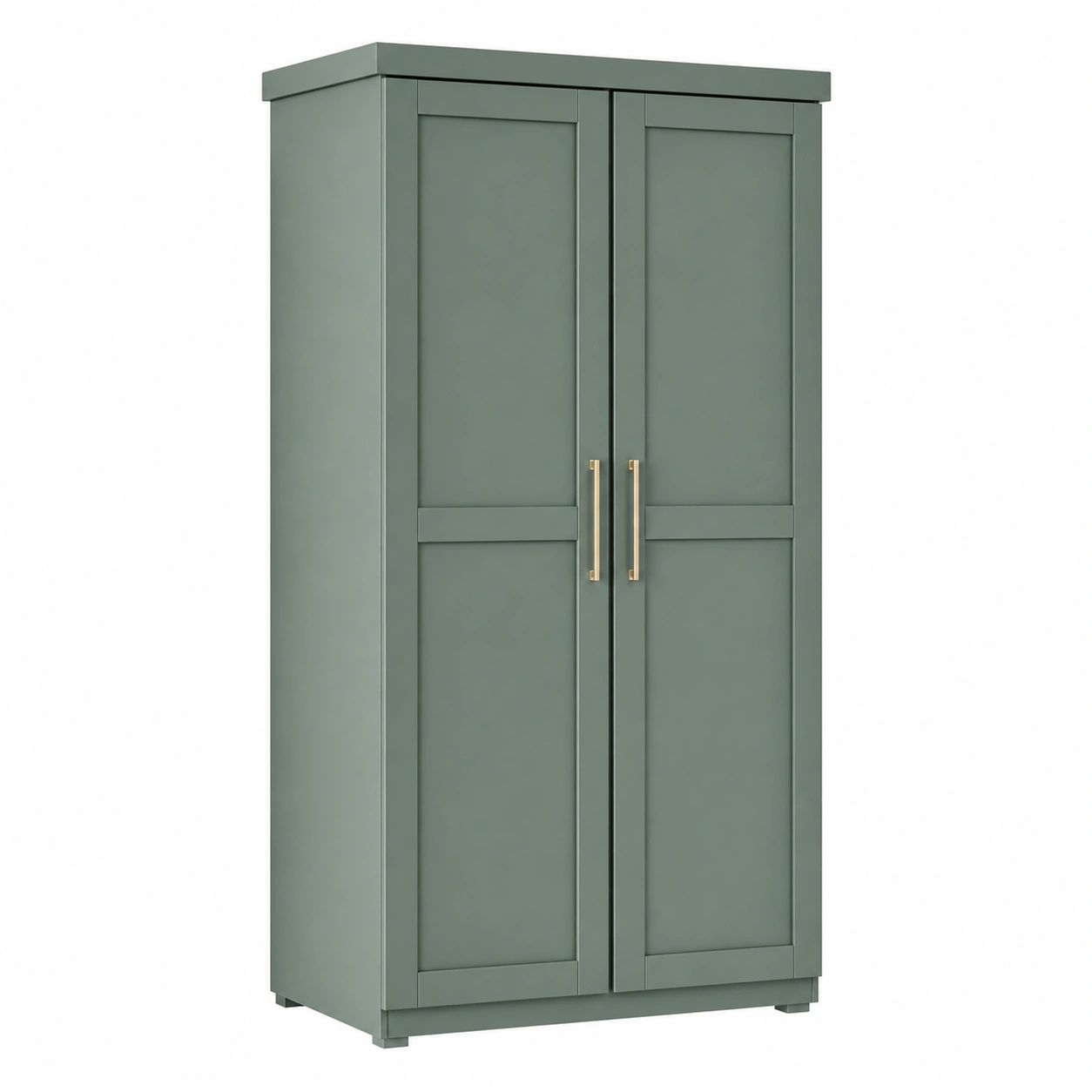 Kleiderschrank Hakon Gruen Modern 2-Tuerig 95x55x190 cm-casaelego