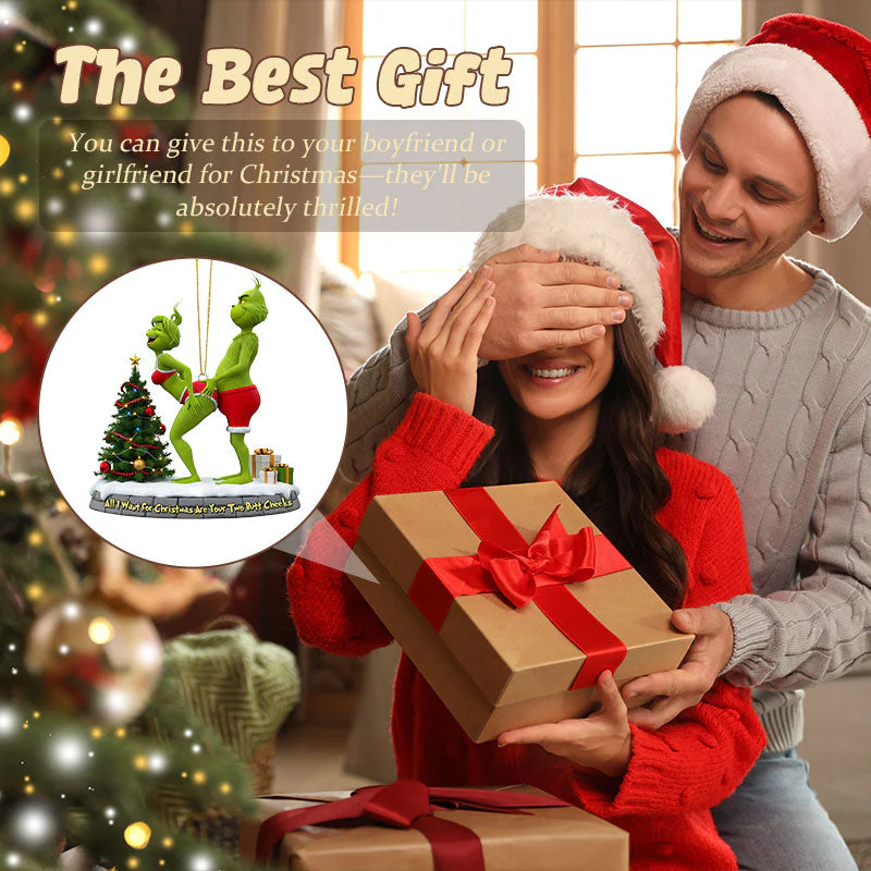 🔥 $9.99 On Sale Today Only🎁Grinch Couple Christmas Ornament Set