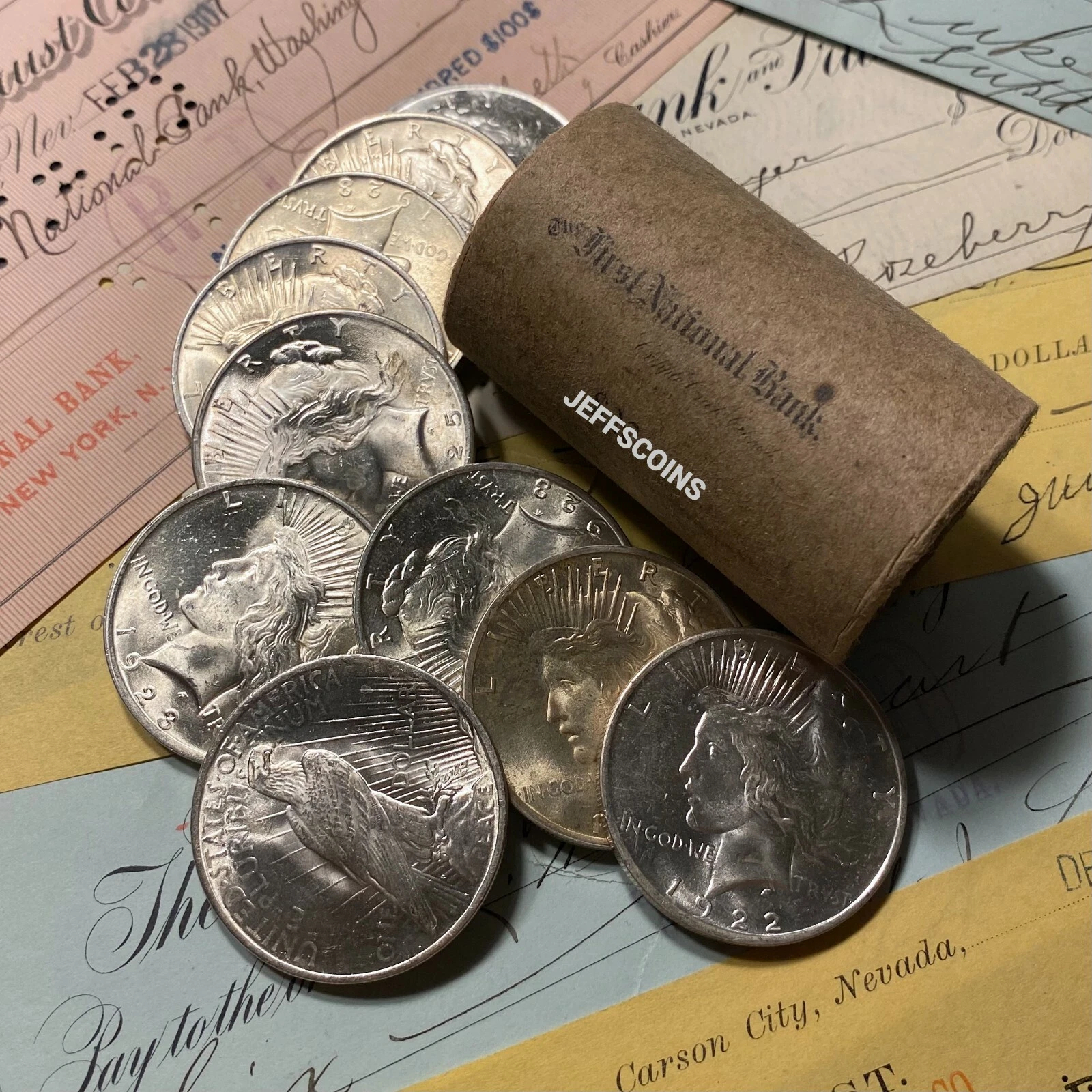 💥 Last 10 Sets Left! Complete 1921–1935 Peace Silver Dollar Set • 10 Pcs • MS65💰