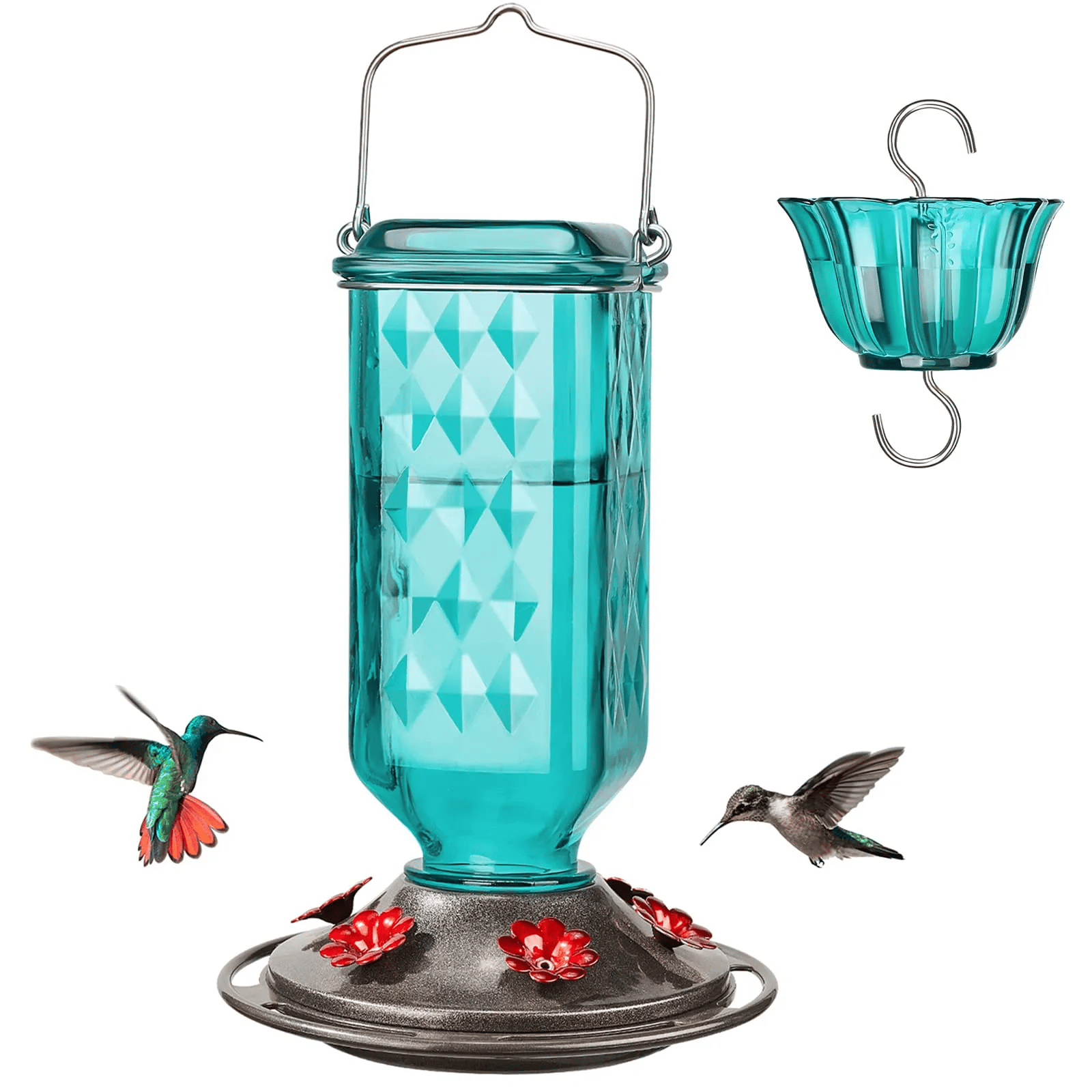 💥Last Day Sale 49% Off💥24oz Leak Proof  Hummingbird Feeder with Ant Moat