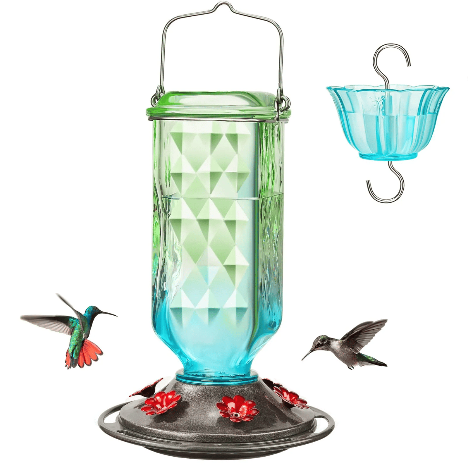 💥Last Day Sale 49% Off💥24oz Leak Proof  Hummingbird Feeder with Ant Moat