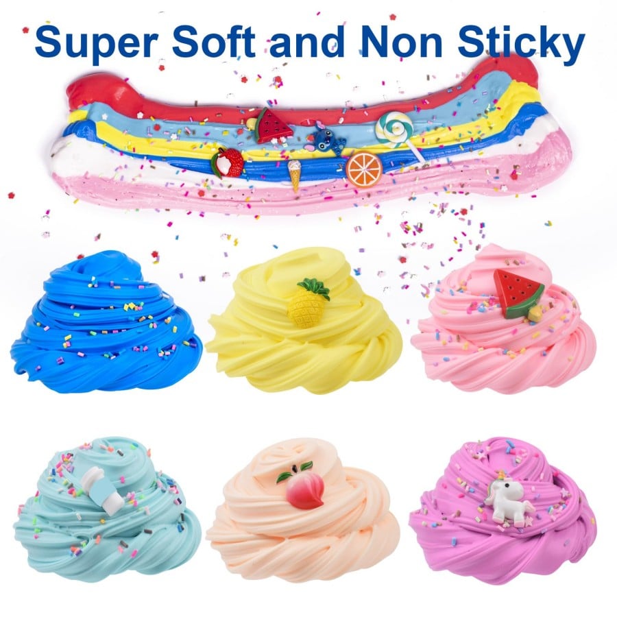🔥Each $4.39 On Sale Today Only🔥 Super Clay Slime DIY Soft & Squishy Clay Scented Slime Sensory Clay