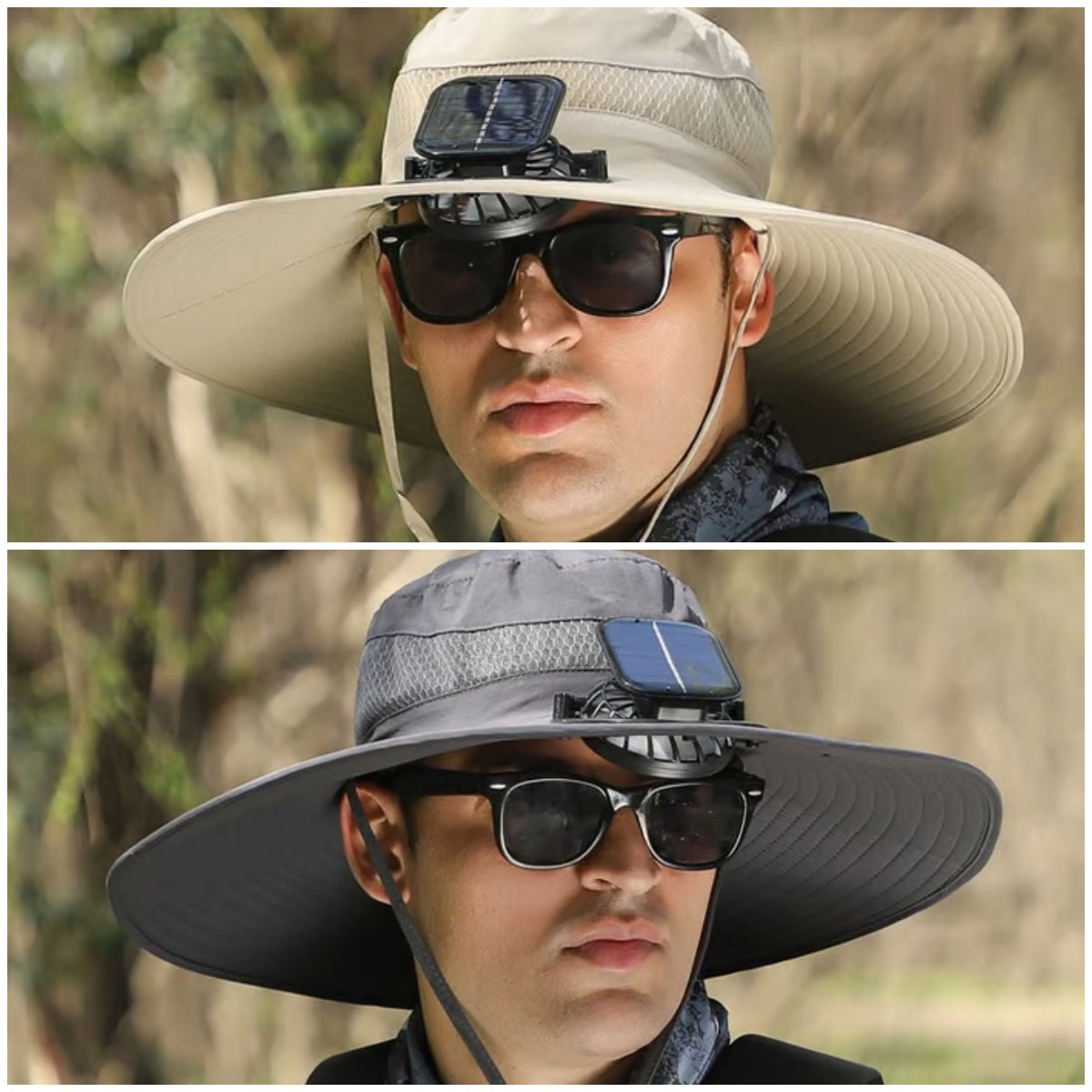 🏆 50K+ SOLD! 49% OFF – Almost Gone-⚡2026 New Ultralight Solar Fan Sun Hat – Lighter Than a Baseball!⚾(Only 11oz)