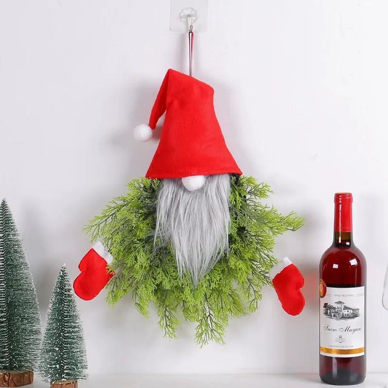 🔥Christmas Discount 50% Off✨ Lighted Gnome Christmas Door Wreath