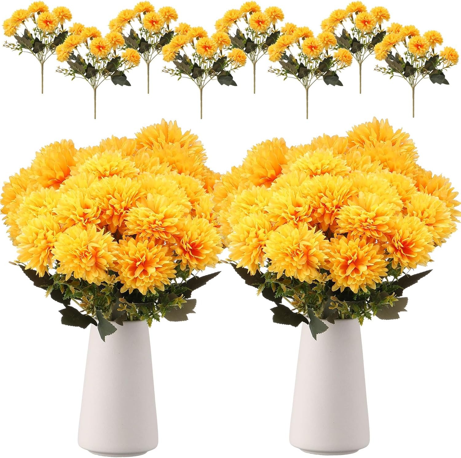 💥2025 Fall Hot Sale🌼- Artificial Outdoor Sunset Mums Flowers