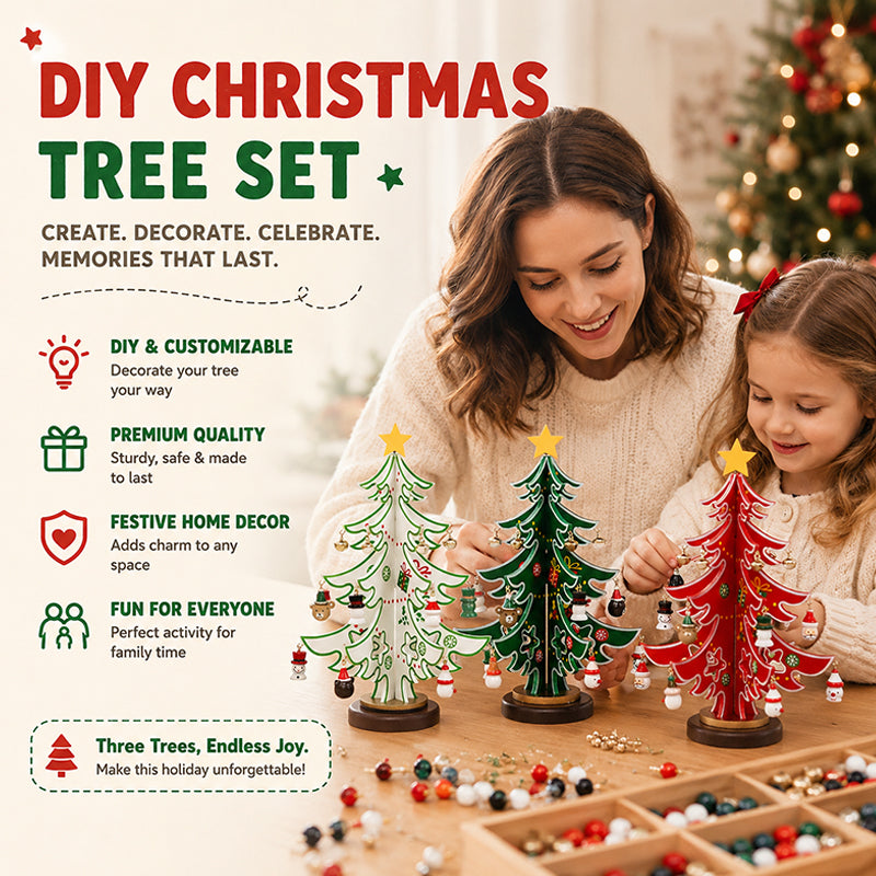 🎄🔥 CHRISTMAS SALE! DIY Wooden Christmas Tree Ornament – Create, Decorate & Make Holiday Memories! 🎁✨