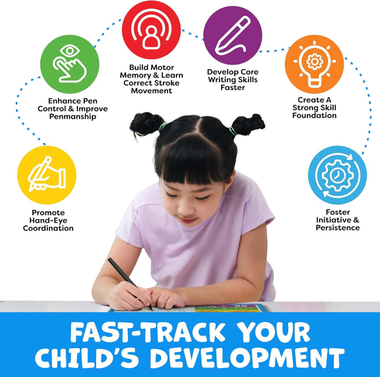 Kids Practice Copybook Set (4Pcs/Set)