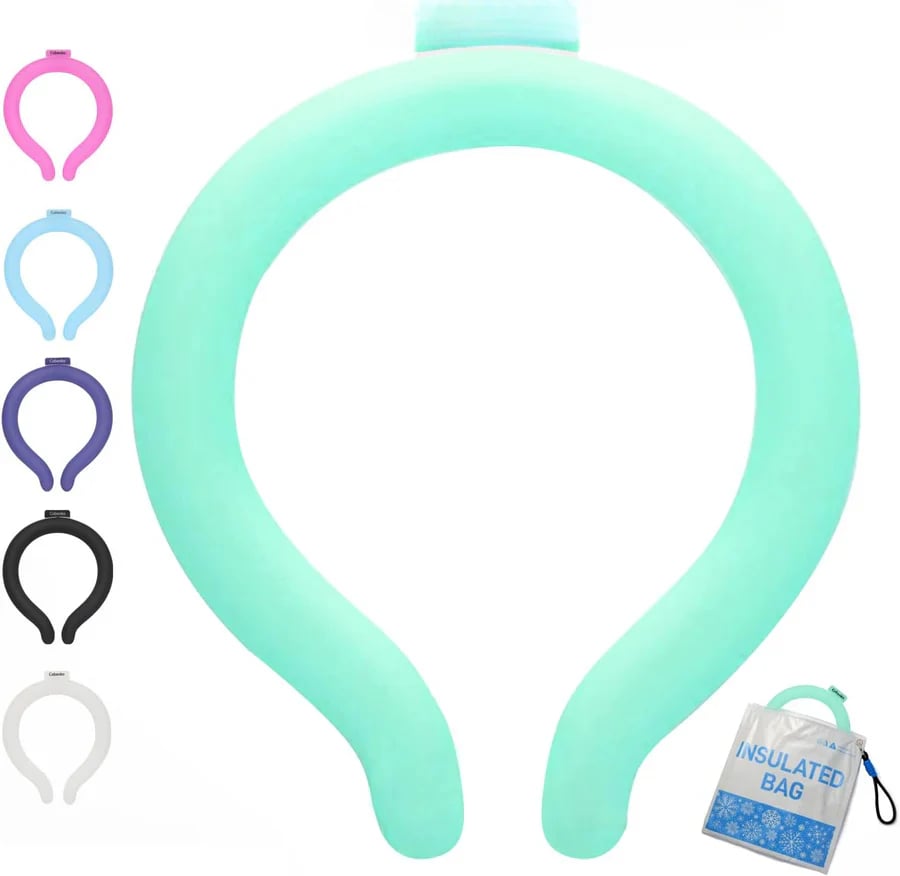🧊Reusable Cooling Neck Ring – Long-Lasting Sweat-Free Relief❄️