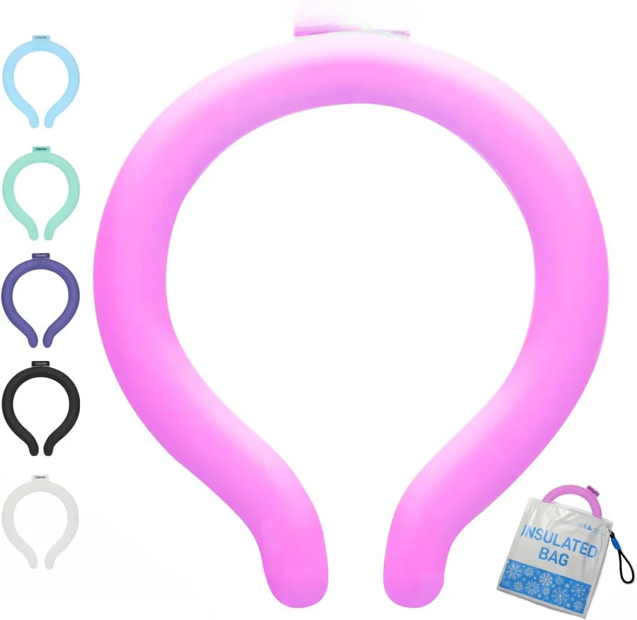 🧊Reusable Cooling Neck Ring – Long-Lasting Sweat-Free Relief❄️