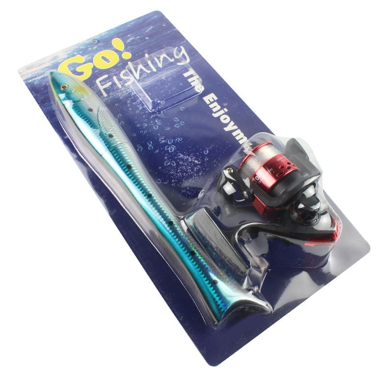 🎣 Mini Fish-Shaped Pen Fishing Rod Set