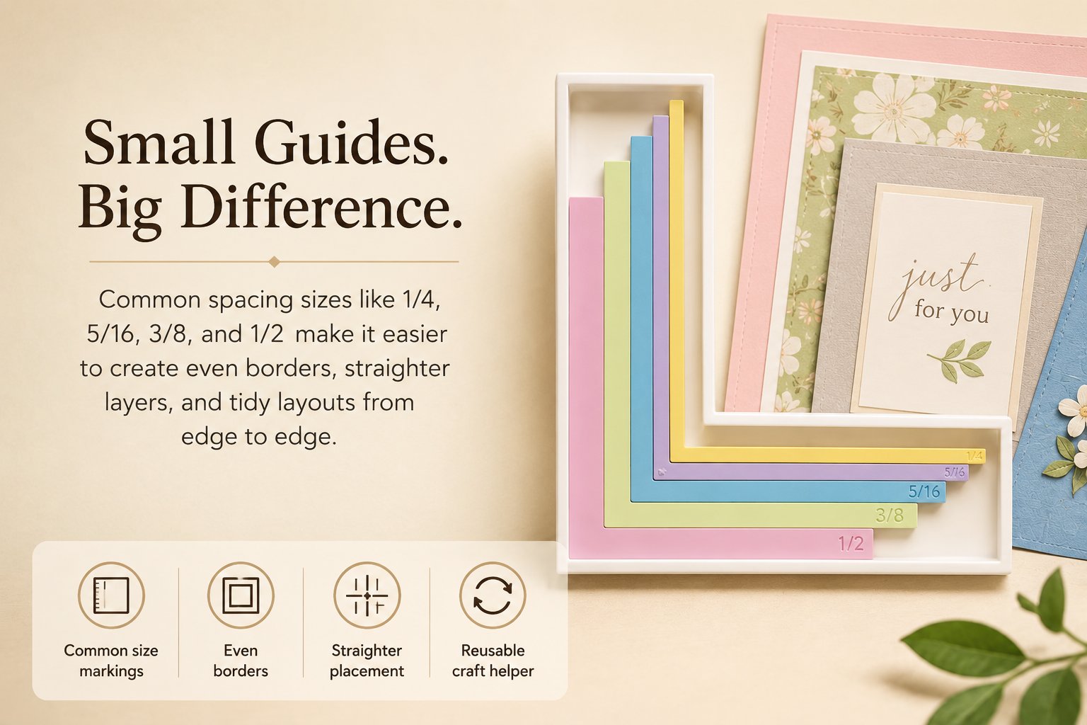 ✨🖐️ Limited Time 50% OFF – Card Making Alignment Guides Set | Create Perfect Handmade Cards Every Time! 💌✂️