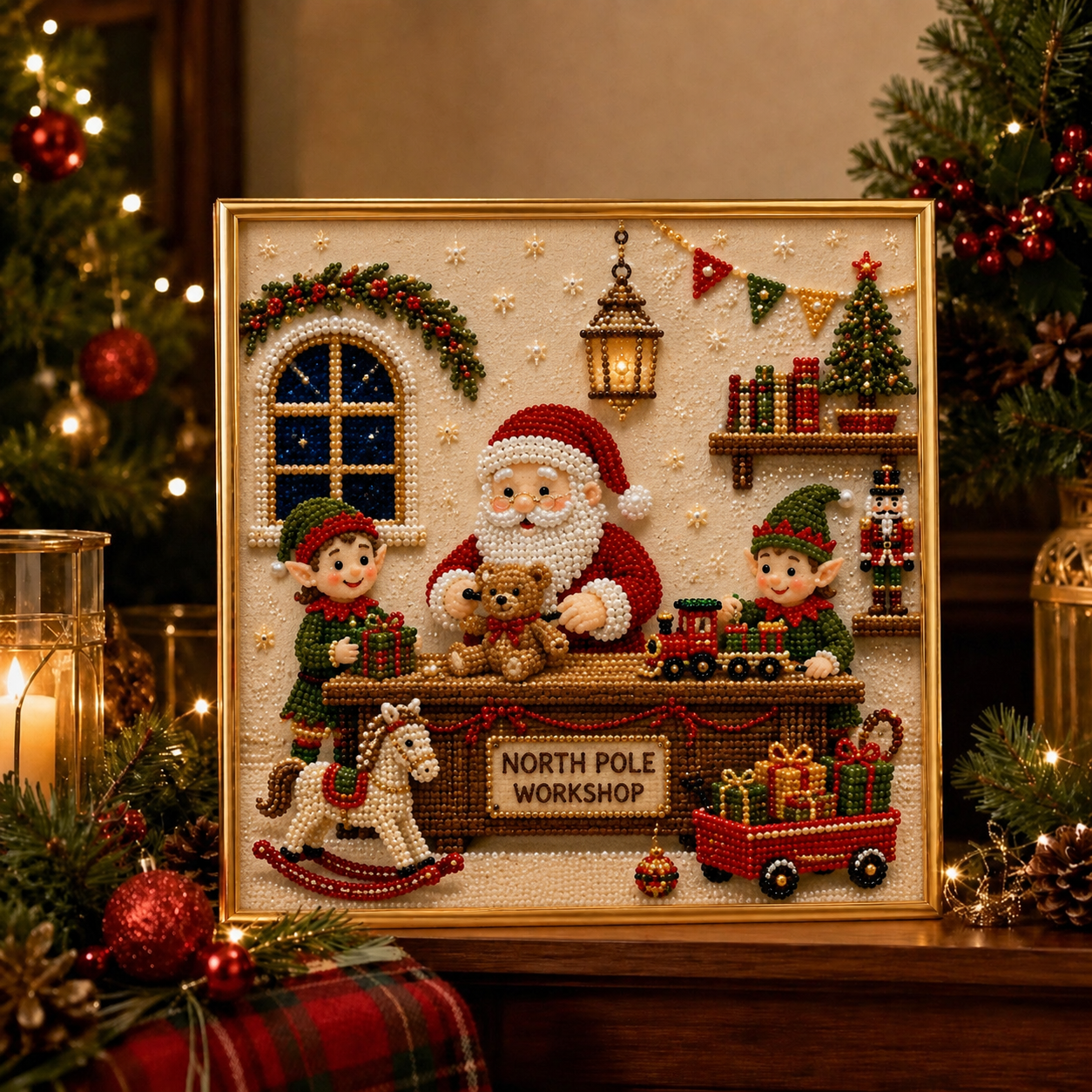 🔥 Limited Time 50% OFF 🎄✨ Create Your Own 3D Pearl Christmas Wall Art – A Sparkling Handmade Holiday Decoration! 💎