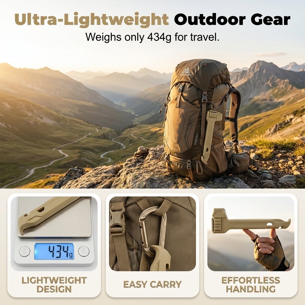 🔥HOT SALE 49% OFF🔨🏕️Multifunctional Camping Hammer & Tent Stake Puller✨