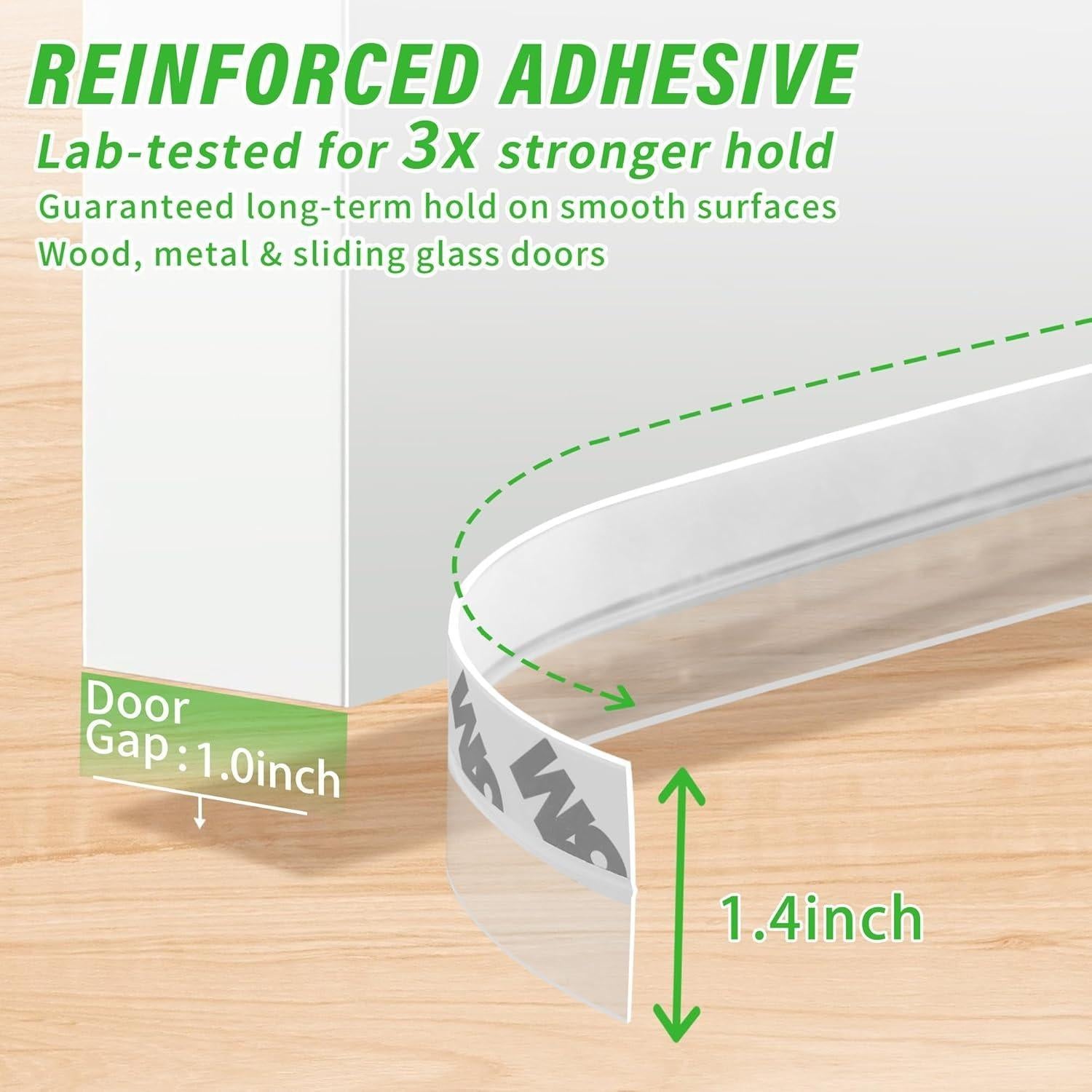 Self-adhesive backing on flexible weather strip