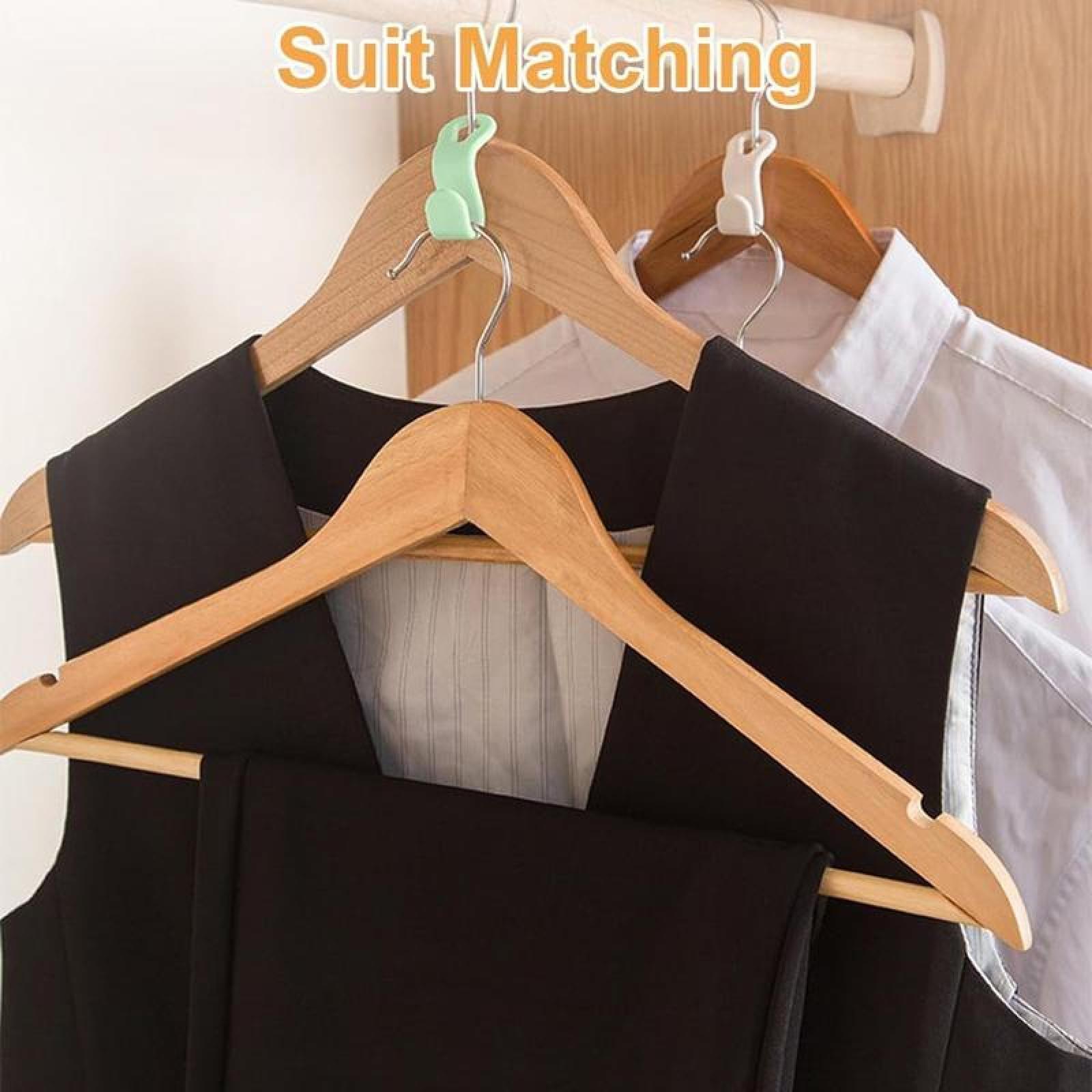Hanger Connector Hooks,30/100 Counts Set Space Saving Clothes Hanger Extender Hooks,Multicolor Closet Organizer Hanger Clips.SENSIOHOME.