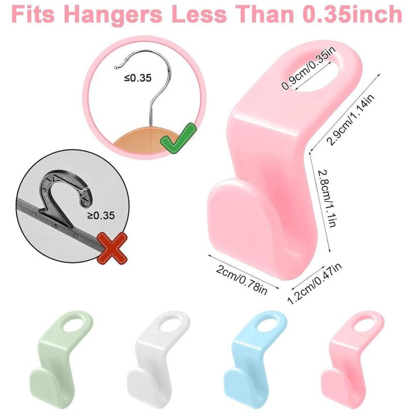 Hanger Connector Hooks,30/100 Counts Set Space Saving Clothes Hanger Extender Hooks,Multicolor Closet Organizer Hanger Clips.SENSIOHOME.