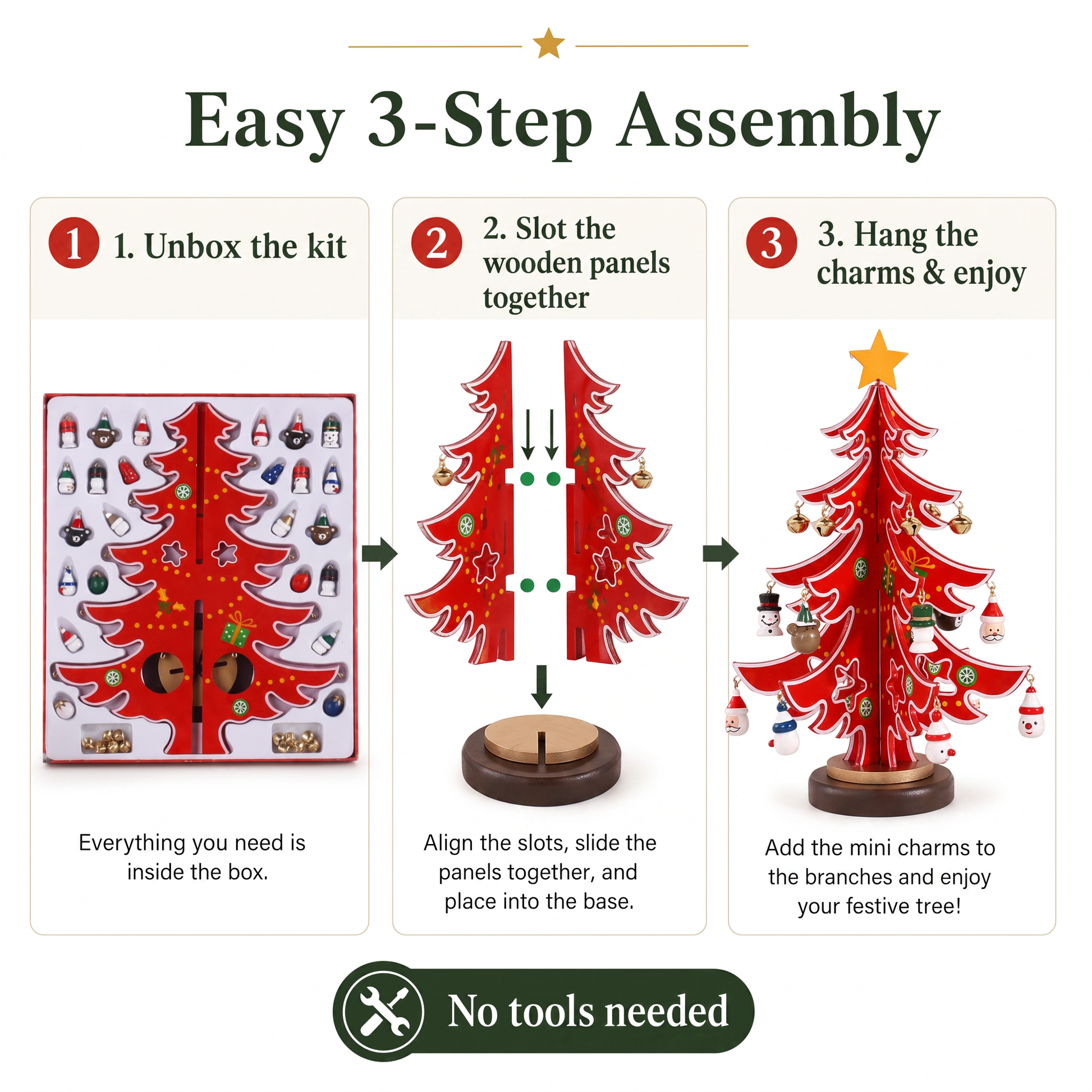 🎄🔥 CHRISTMAS SALE! DIY Wooden Christmas Tree Ornament – Create, Decorate & Make Holiday Memories! 🎁✨