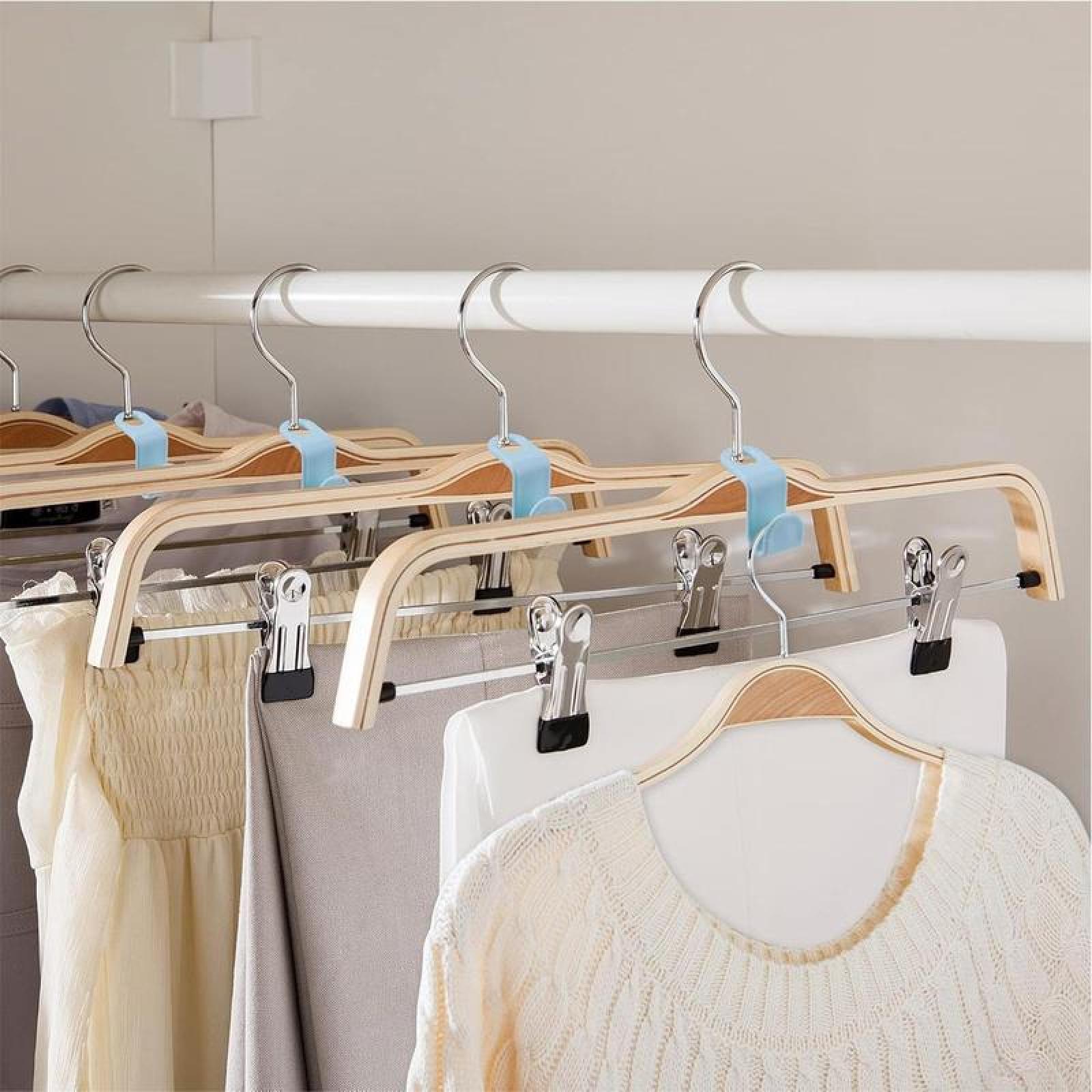 Hanger Connector Hooks,30/100 Counts Set Space Saving Clothes Hanger Extender Hooks,Multicolor Closet Organizer Hanger Clips.SENSIOHOME.