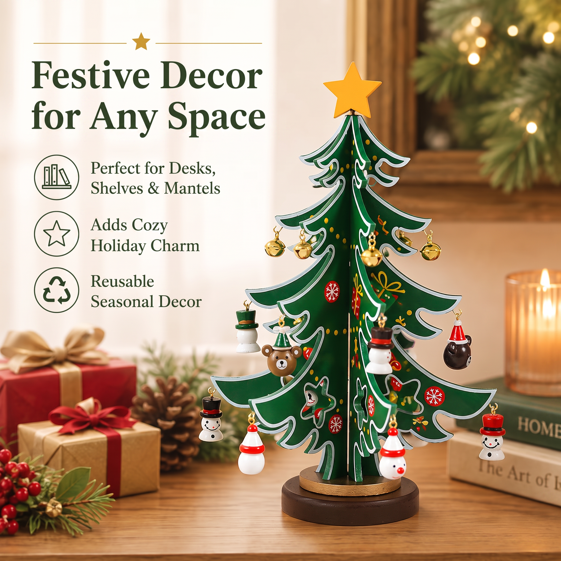 🎄🔥 CHRISTMAS SALE! DIY Wooden Christmas Tree Ornament – Create, Decorate & Make Holiday Memories! 🎁✨