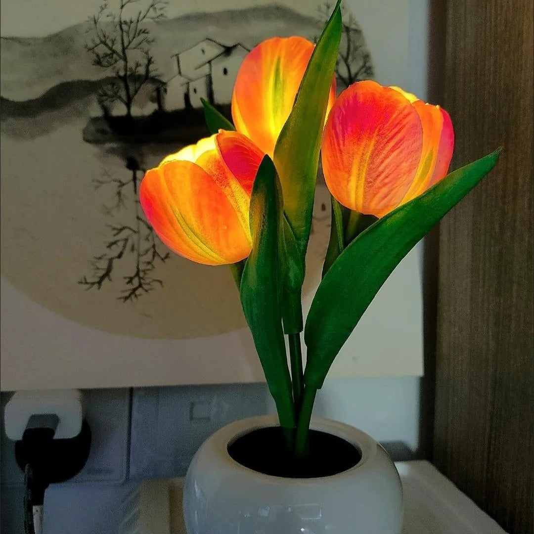 Tulip Table Lamp LED Birthday Gift Home Decoration