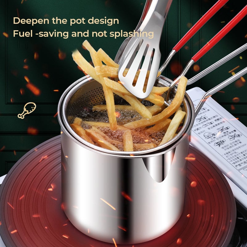 🔥 Kitchen Upgrade Alert! 🍤 Save Time, Fry Smarter! 🍟 Multifunctional 304 Stainless Steel Fryer