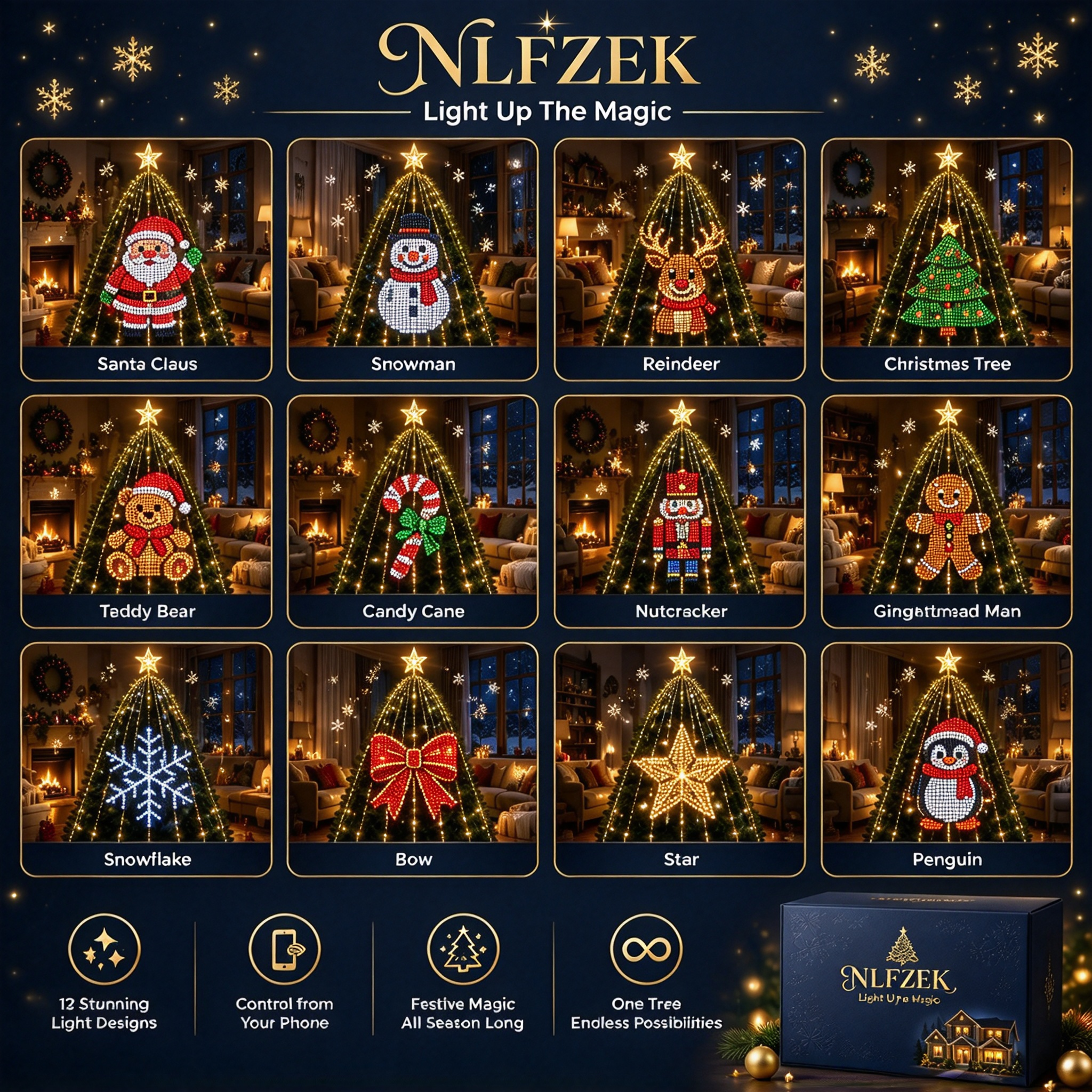 Smart App‑Controlled Christmas Tree Lights