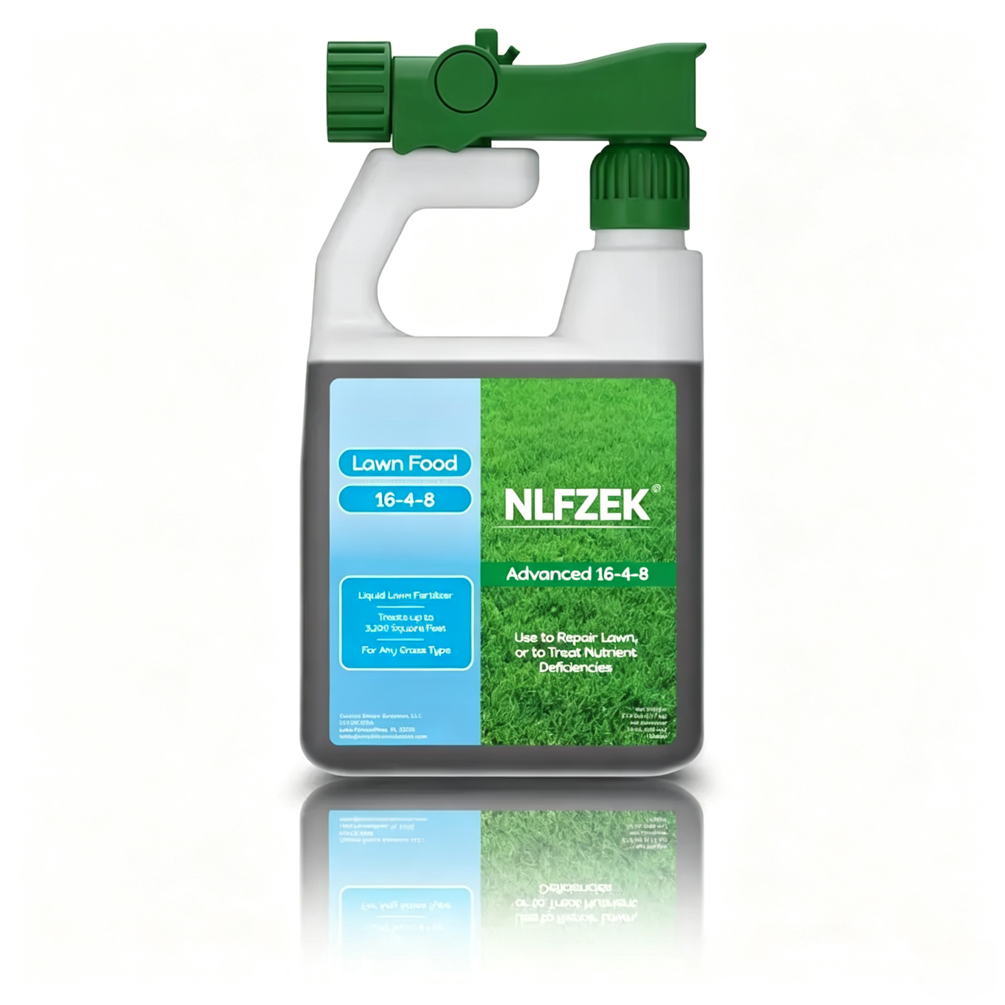 NLFZEK 16-4-8 Lawn Food – Fast-Greening Liquid Fertilizer for Thicker, Healthier Grass, 32 oz