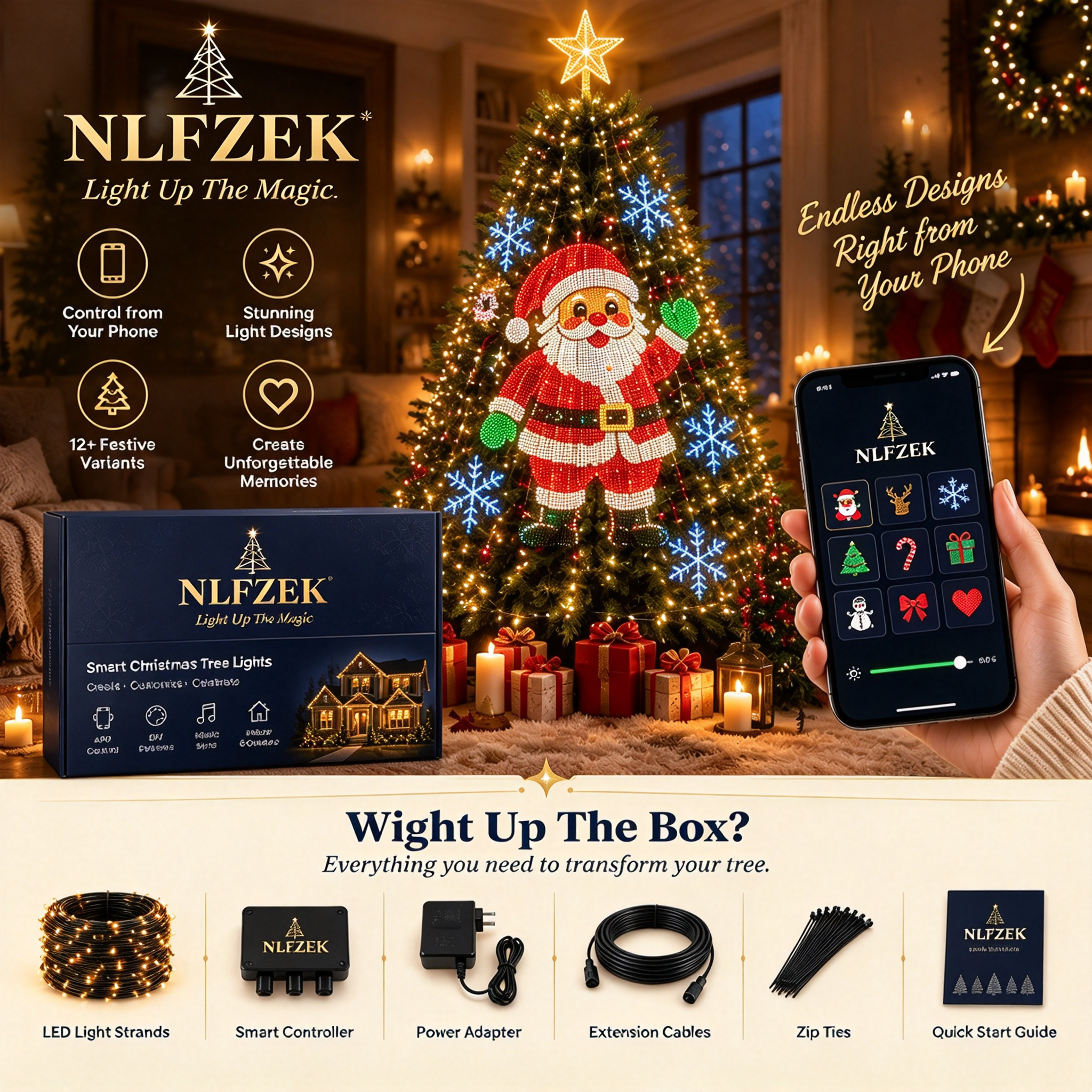 Smart App‑Controlled Christmas Tree Lights