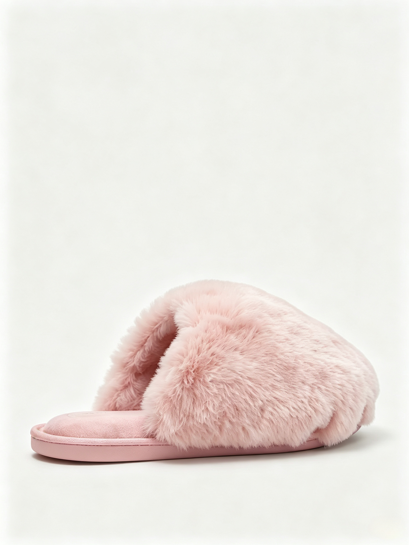 Women's Faux Fur Slippers 2-Pack | Cozy Plush Slip-On House Shoes with Cushioned Footbed