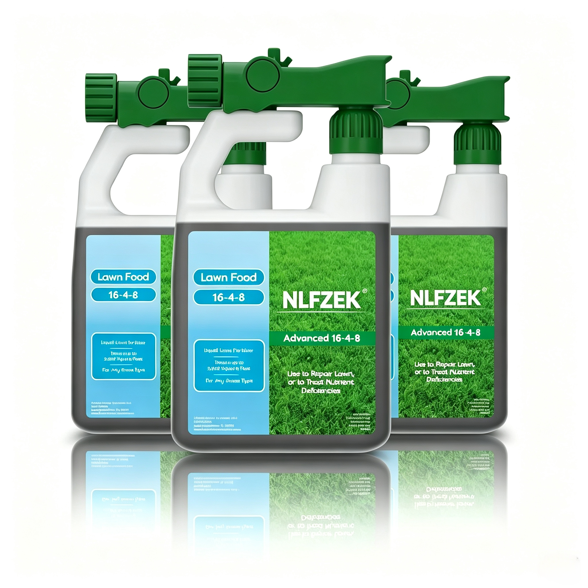 NLFZEK 16-4-8 Lawn Food – Fast-Greening Liquid Fertilizer for Thicker, Healthier Grass, 32 oz