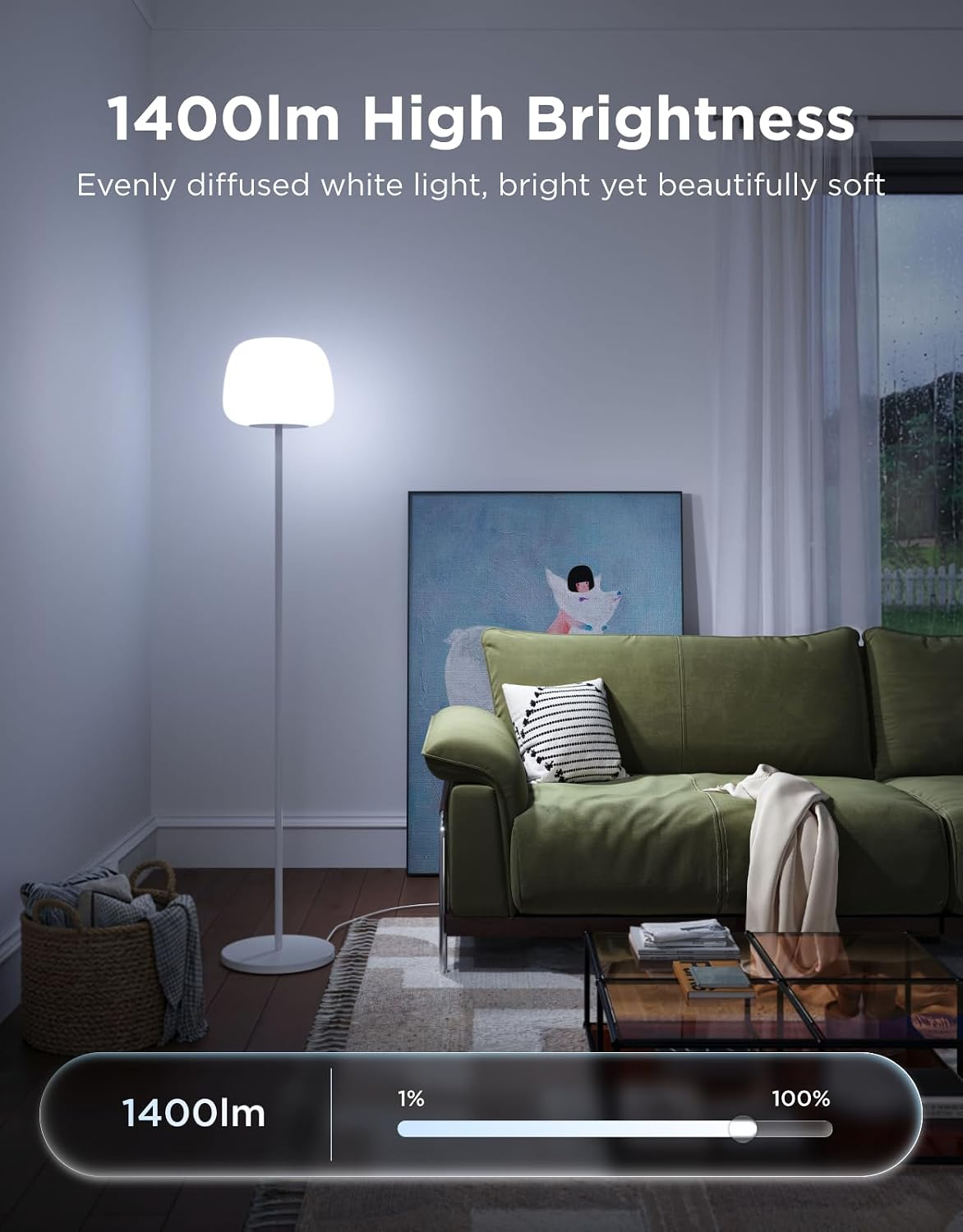 NLFZEK Smart RGB Floor Lamp – Modern Corner Light with App & Voice Control