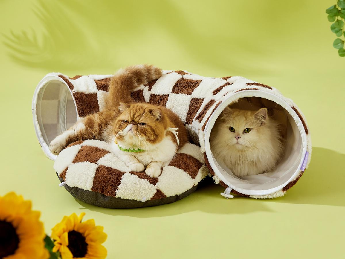 Lesure Cat Tunnel Bed for Indoor Cats - Soft&Cozy Cute Cat Donut Tunnel with Washable Circle Cushion, Round Pet Play Tunnel Toy for Kitten/Puppy/Rabbit, Peekaboo Cave Toy, Cool Cat Stuff Lesure Cat Tunnel Bed for Indoor Cats - Soft&Cozy Cute Cat Donut Tunnel with Washable Circle Cushion, Round Pet Play Tunnel Toy for Kitten/Puppy/Rabbit, Peekaboo Cave Toy, Cool Cat Stuff