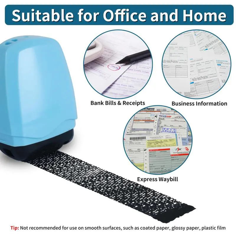 Lotosug Identity Protection Roller Stamp | Hide Personal Information on Mail & Packages
