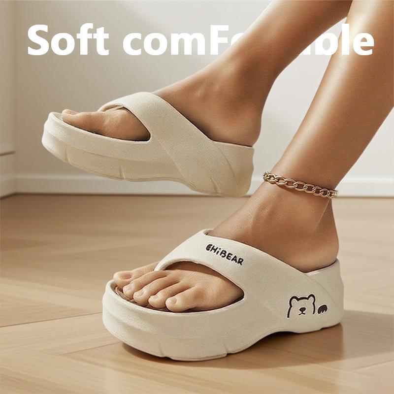Women's EVA Foam Flip Flop Slides - Cute Comfy Sandals with Soft, Non-Slip, Breathable, Lightweight Soles, Ideal for Beach and Casual Home Use, Sandals For Women