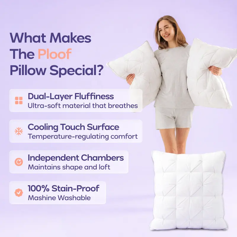 Loisel CloudPloof Pillow – The Fluffy Pillow That Feels Like Sleeping on a Cloud