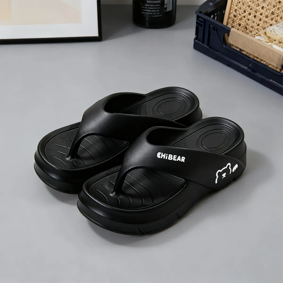 Cute Bear EVA Slides for Women | Soft Lightweight Flip Flops, Breathable Non-Slip Sandals for Summer