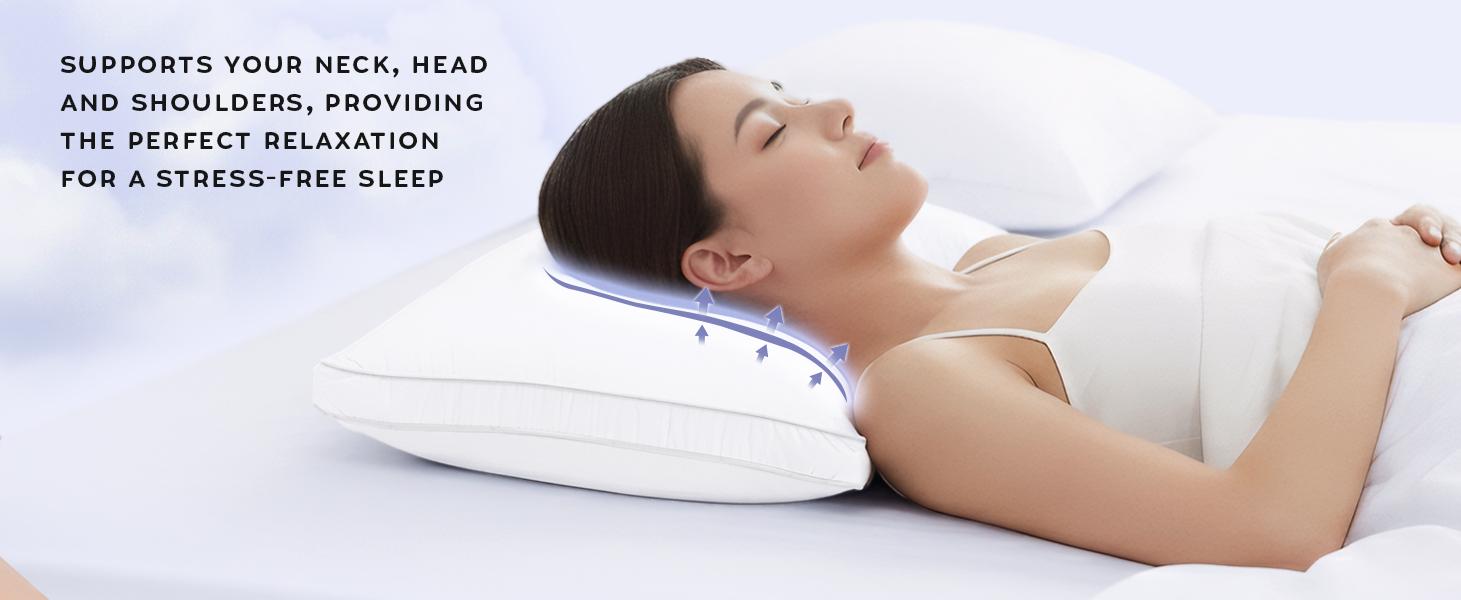 Utopia Bedding Gusseted Pillows Set - Cotton-Polyester Blend, Memory Foam Cushioning, 2/4-Pack, White Plain Pattern, Breathable Plush, 5-Star Hotel Quality, King/Queen/Standard Sizes, Pillows for Sleeping, Bed Accessories, Bedroom Items, Cozy Aesthetic Utopia Bedding Gusseted Pillows Set - Cotton-Polyester Blend, Memory Foam Cushioning, 2/4-Pack, White Plain Pattern, Breathable Plush, 5-Star Hotel Quality, King/Queen/Standard Sizes, Pillows for Sleeping, Bed Accessories, Bedroom Items, Cozy Aesthetic
