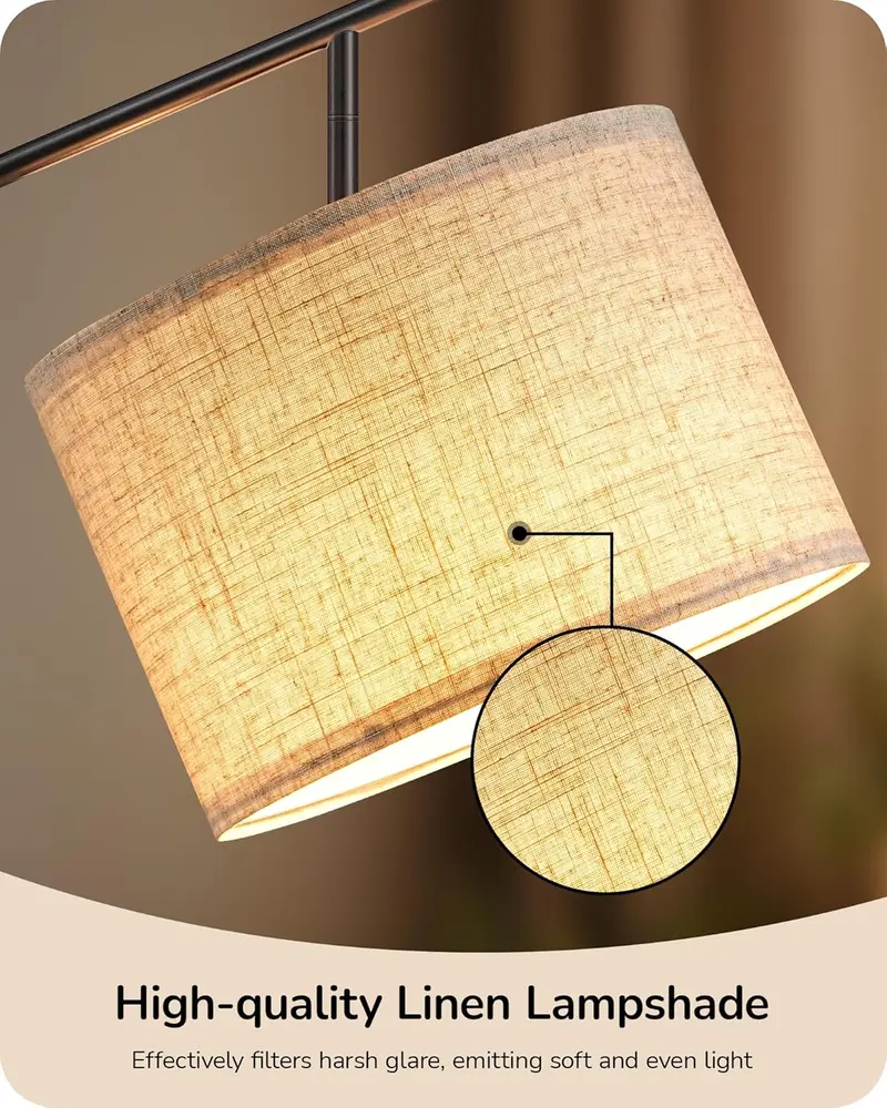 EDISHINE Modern Floor Lamp | Adjustable Shade, 3 Color Modes & Elegant Design