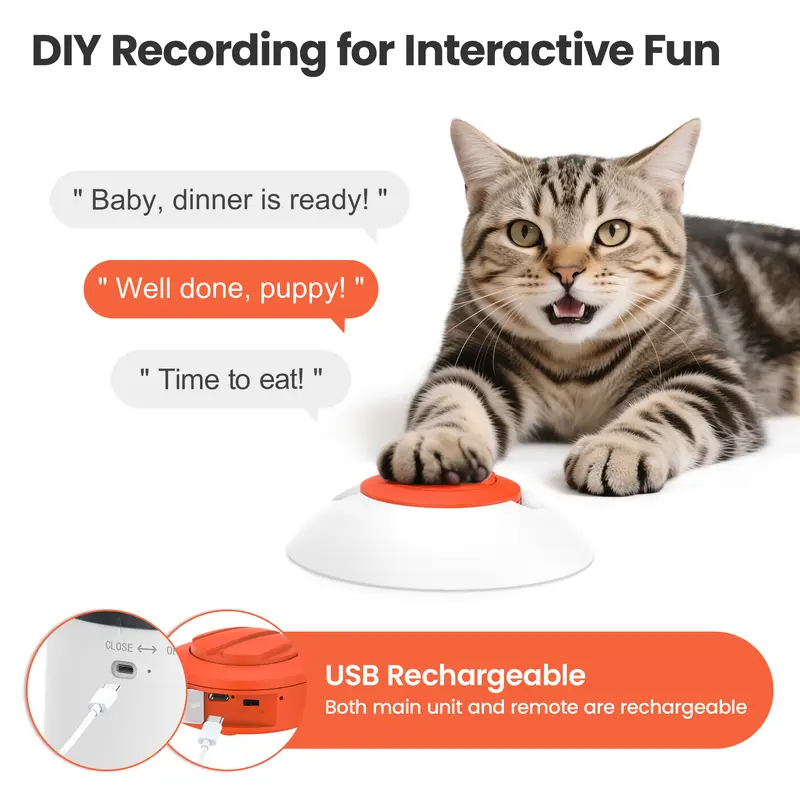 Potaroma Interactive Pet Puzzle Toy | Remote-Control Treat Dispenser for Dogs & Cats